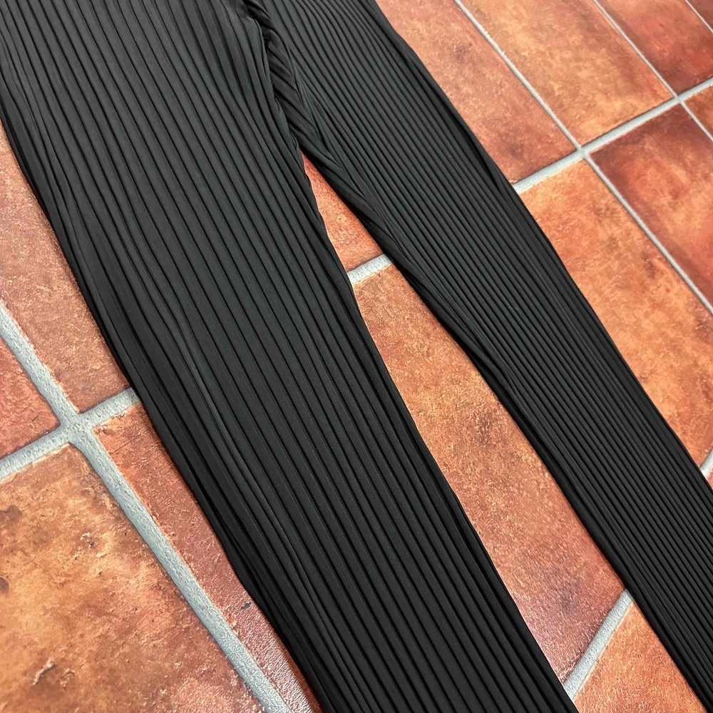 Birgitte Herskind Black Ribbed Rome Pants Size Small
